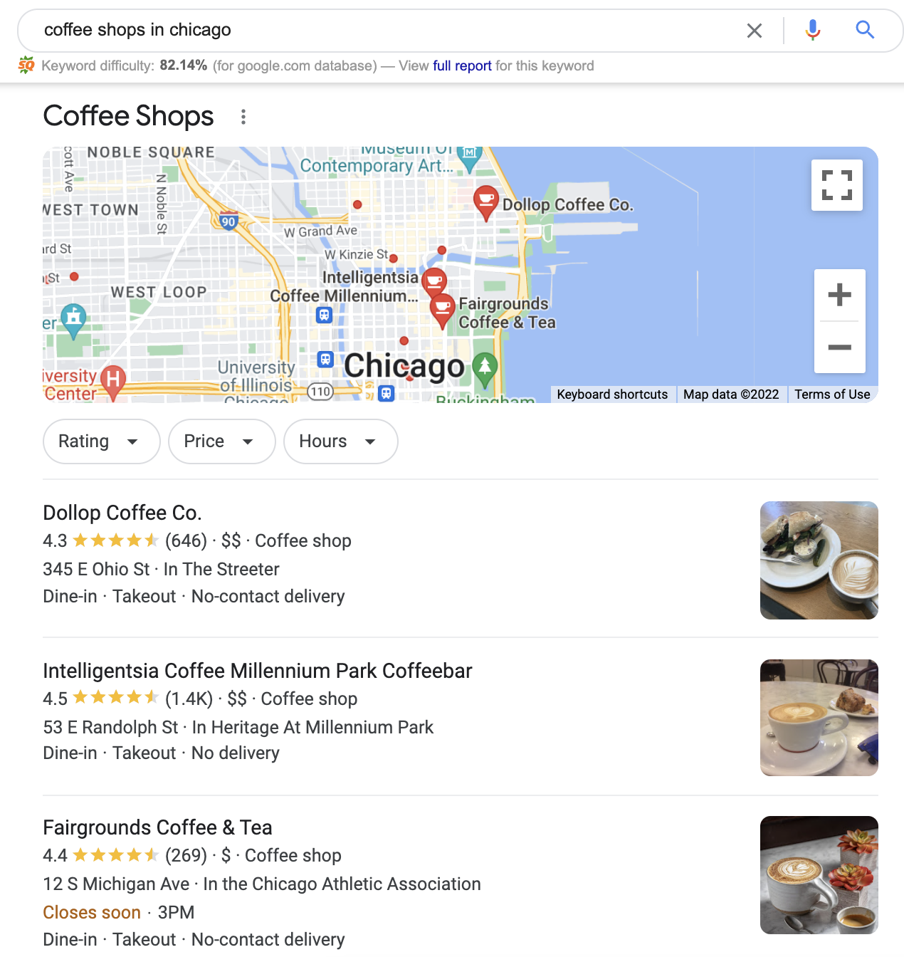 Coffee shops in Chicago